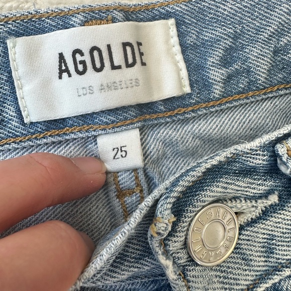 AGOLDE 90'S CROP MID RISE STRAIGHT
IN NERVE - Picture 3 of 9